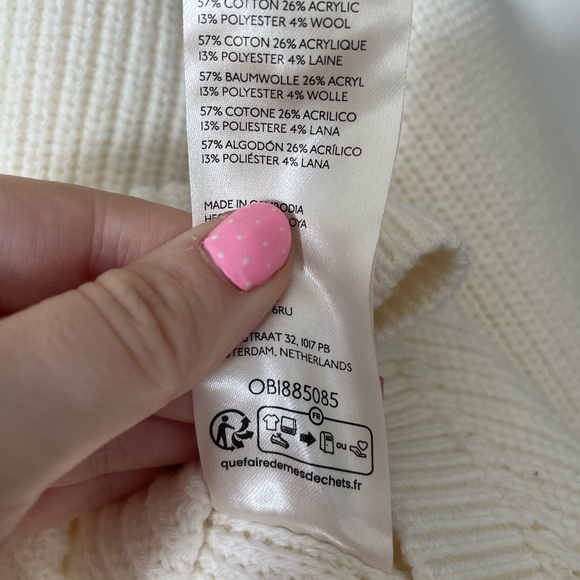 Anthropologie Cream Turtleneck Sweater - Picture 3 of 4